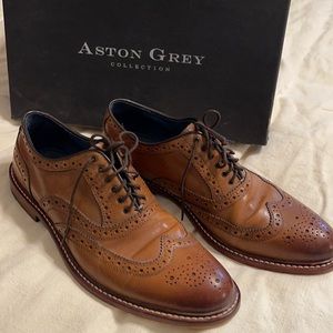Aston Grey Dress Shoes Size 8.5